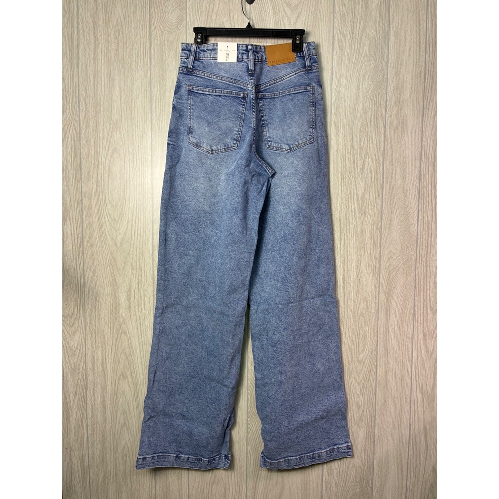 American Tall Luna High Rise Wide Leg Jeans Heritage Faded 29/37 - Picture 3 of 13